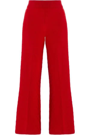 High Exclusive Harry Cotton-Blend Knit Cropped Wide-Leg Pants - - XS - Moda Operandi