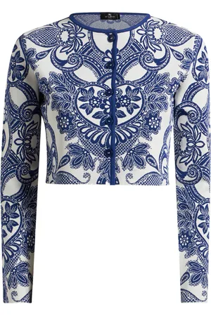 Etro Cropped Knit Jacket - - IT 42 - Moda Operandi