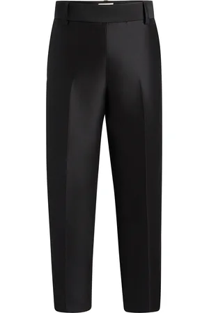 Khaite Cam Wool-Silk Straight-Leg Pants - - US 4 - Moda Operandi