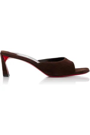 Christian Louboutin Condora 55mm Suede Mules - - IT 37 - Moda Operandi