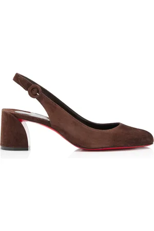Christian Louboutin So Jane 55mm Veau Velours Slingback Pumps - - IT 37 - Moda Operandi
