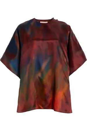 Roksanda Versala Printed Silk-Blend Top - - UK 8 - Moda Operandi