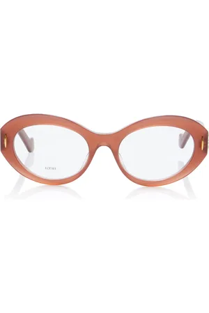 Loewe Anagram Round-Frame Acetate Glasses - - OS - Moda Operandi