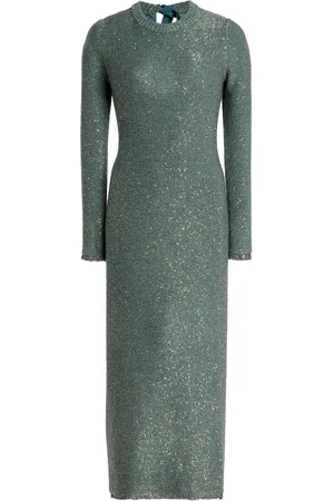 Altuzarra Exclusive Open-Back Sequined Wool-Blend Knit Midi Dress - - FR 34 - Moda Operandi