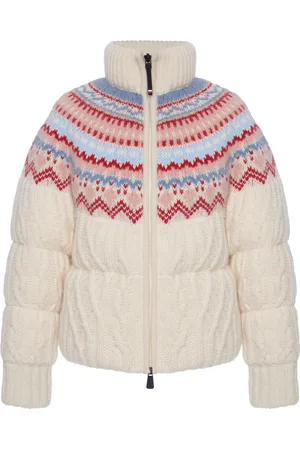 Moncler Knit Wool-Mohair Down Jacket - - XS - Moda Operandi