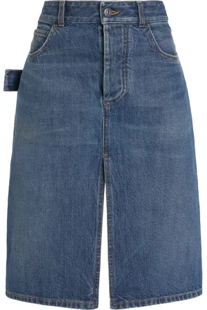 Bottega Veneta Denim Midi Skirt - - IT 38 - Moda Operandi