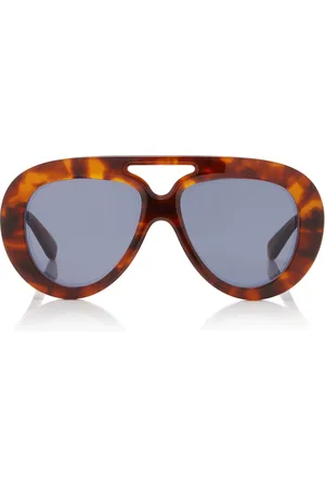 Loewe Curvy Oversized Aviator-Frame Acetate Sunglasses - - OS - Moda Operandi