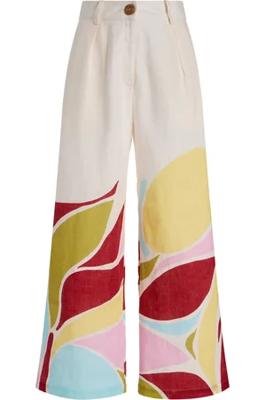 Cala De La Cruz Exclusive Riviera Ariana Linen Pants - - M - Moda Operandi