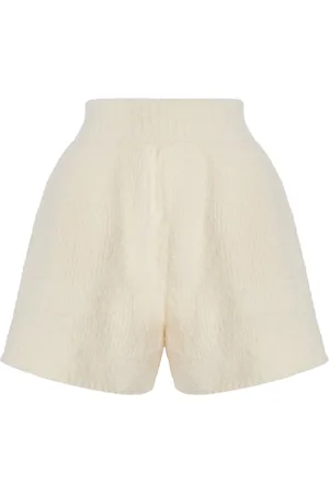 AISLING CAMPS Felted Knit Wool-Blend Shorts - - S - Moda Operandi
