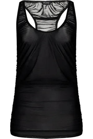 Atlein Ruched Fine-Knit Tank Top - - FR 36 - Moda Operandi