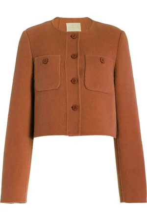 ULLA JOHNSON Eve Cropped Wool-Blend Jacket - - M - Moda Operandi