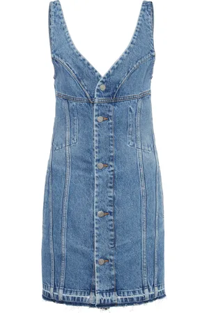 Stella McCartney Denim Mini Dress - - S - Moda Operandi