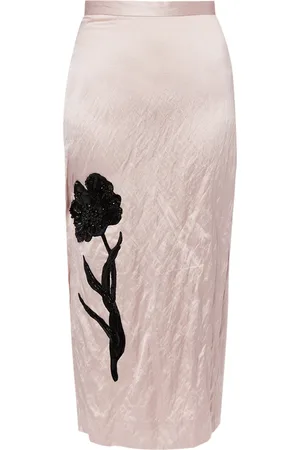 Erdem Metallic Pencil Midi Skirt - - UK 12 - Moda Operandi