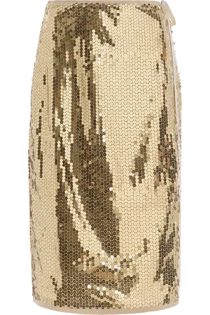 Prada Sequined Midi Wrap Skirt - - IT 36 - Moda Operandi