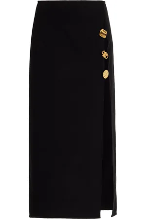FRANCOISE Exclusive Emanuelle Button-Detailed Deadstock Jersey Maxi Skirt - - FR 34 - Moda Operandi