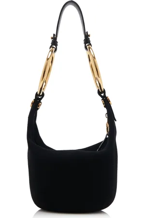 Chloé Ring-Detailed Suede Shoulder Bag - - OS - Moda Operandi