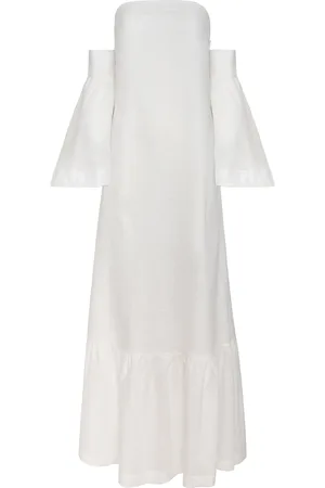 Andres Otalora Palacio Convertible Linen Maxi Dress - - XS - Moda Operandi