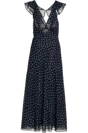 Altuzarra Romy Polka-Dotted Chiffon Maxi Dress - - FR 40 - Moda Operandi