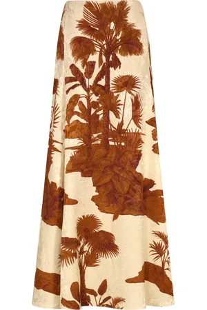 JOHANNA ORTIZ Encanto De Isla Flared Midi Skirt - - US 12 - Moda Operandi