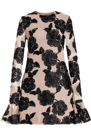 ROTATE Flower Mesh Mini Dress - - EU 36 - Moda Operandi