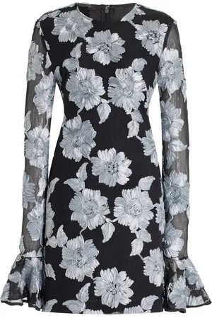 ROTATE Floral Mesh Mini Dress - - EU 32 - Moda Operandi