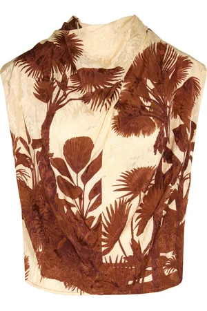 JOHANNA ORTIZ Island Stories Cowl-Neck Top - - US 0 - Moda Operandi