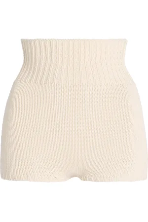 AISLING CAMPS Batty Rider Cotton-Blend Shorts - - S - Moda Operandi