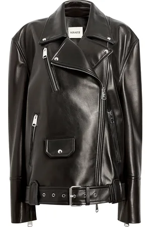 Khaite Hansel Leather Jacket - - XS - Moda Operandi