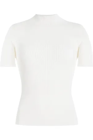 Oscar de la Renta Knit Silk-Blend Top - - XS - Moda Operandi