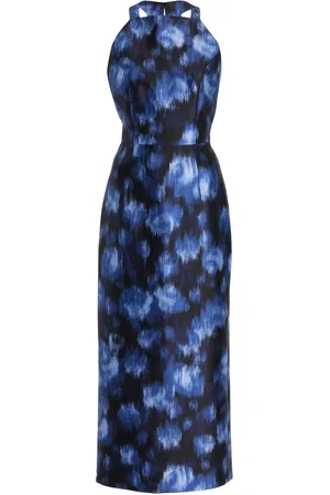 Michael Kors Silk-Wool Shantung Midi Dress - - US 0 - Moda Operandi
