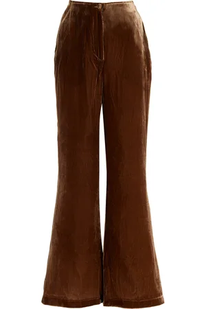 By Malene Birger Amores Velvet Flared Pants - - EU 32 - Moda Operandi
