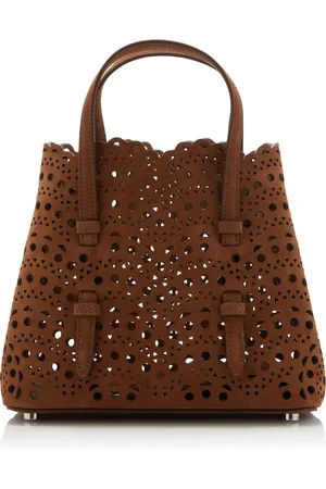 Alaïa Mina 20 Vienne-Cut Nubuck Tote Bag - - OS - Moda Operandi