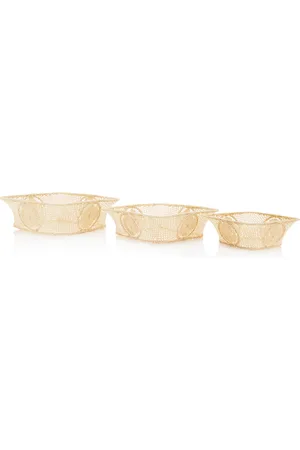Moda Domus Set-of-Three Wicker Nesting Bowls - - Moda Operandi