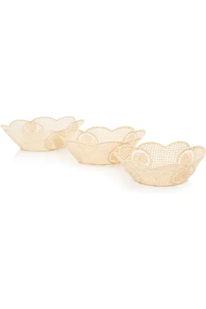 Moda Domus Set-Of-Three Wicker Nesting Bowls - - Moda Operandi
