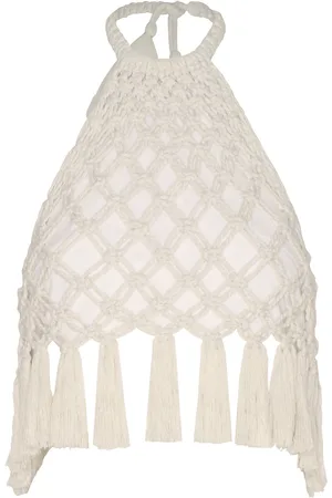 Andres Otalora A-Mar Handmade Macrame Cotton-Linen Top - - US 6 - Moda Operandi