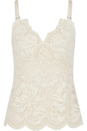 Paco rabanne Scalloped Lace Top - - FR 40 - Moda Operandi