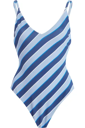 Zulu & Zephyr Striped One-Piece Swimsuit - - US 2 - Moda Operandi