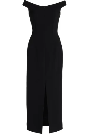 Michael Kors Stretch Bouclé Crepe Off-The-Shoulder Midi Dress - - US 0 - Moda Operandi