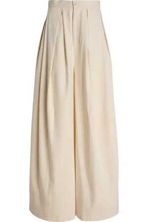 Marrakshi Life Exclusive The High-Waisted Pleated Cotton Trousers - - XS - Moda Operandi