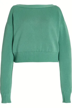 Oscar de la Renta Jewel-Detailed Cotton Knit Top - - M - Moda Operandi