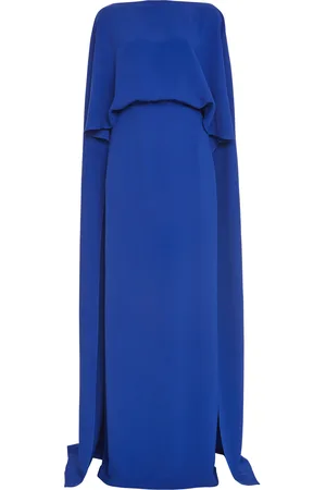 VALENTINO GARAVANI Cape-Detailed Silk Dress - - IT 42 - Moda Operandi