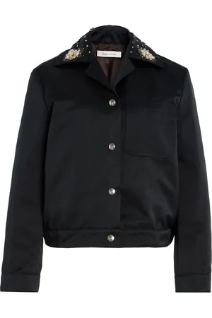 WALES BONNER Flora Embellished Satin Jacket - - IT 38 - Moda Operandi