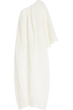 THE GARMENT Brooke Asymmetric Crinkled Linen-Cotton Maxi Dress - - UK 4 - Moda Operandi