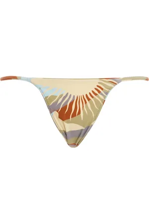 ZIAH Joa Printed Bikini Bottoms - - AU 12 - Moda Operandi