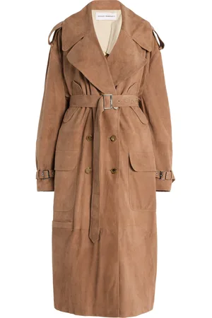 Niccolo Pasqualetti Cavo Suede Trench Coat - - S - Moda Operandi