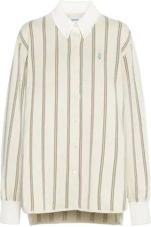 Barrie Striped Cashmere Shirt - - XS - Moda Operandi