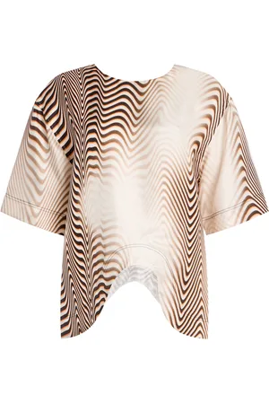 Niccolo Pasqualetti Onda Zebra-Printed Silk Twill Top - - XS - Moda Operandi