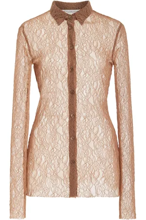 Serafini Stretch Lace Top - - IT 40 - Moda Operandi