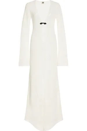 THE GARMENT Tanzania Pointelle-Knit Organic Cotton Maxi Dress - - UK 12 - Moda Operandi