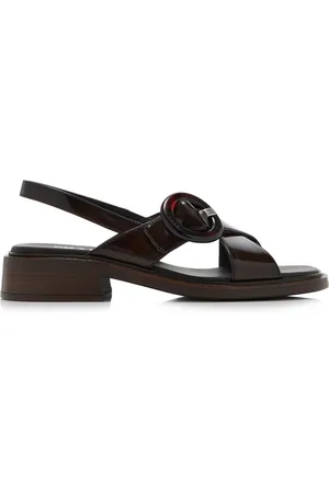 Prada Leather Sandals - - IT 36 - Moda Operandi